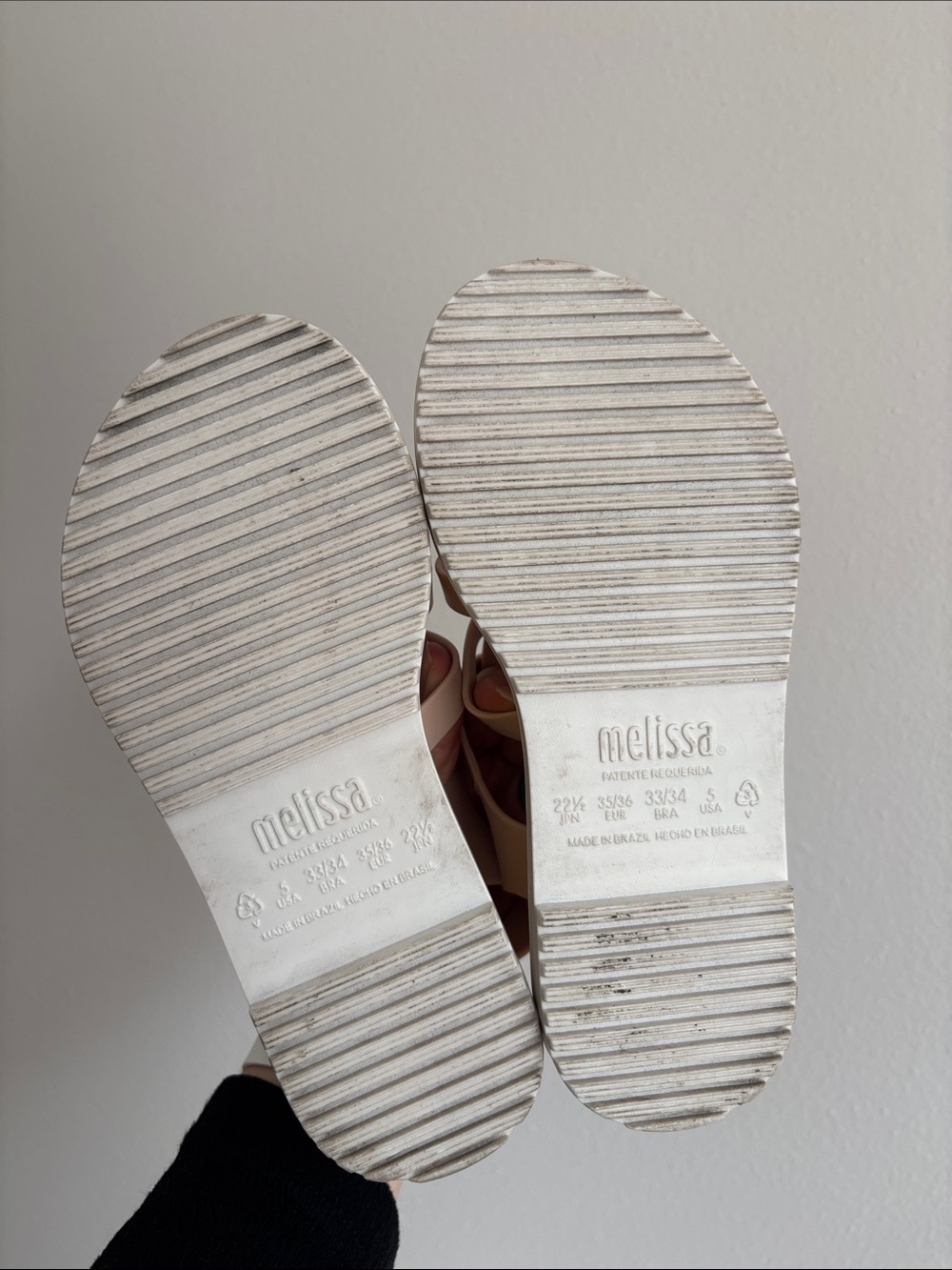 Melissa Flox III in yellow pink jelly fisherman sandals platform SZ 36 / US 5 - Picture 9 of 10